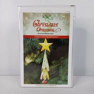 Kit Of The Month Tin Tree Christmas Ornament Craft Kit Annies Attic New